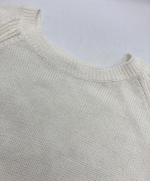 ebure（エブール）EBURE (エブール) コットンフラットヤーン トップス ホワイト サイズ:下記参照の古着・服飾アイテム