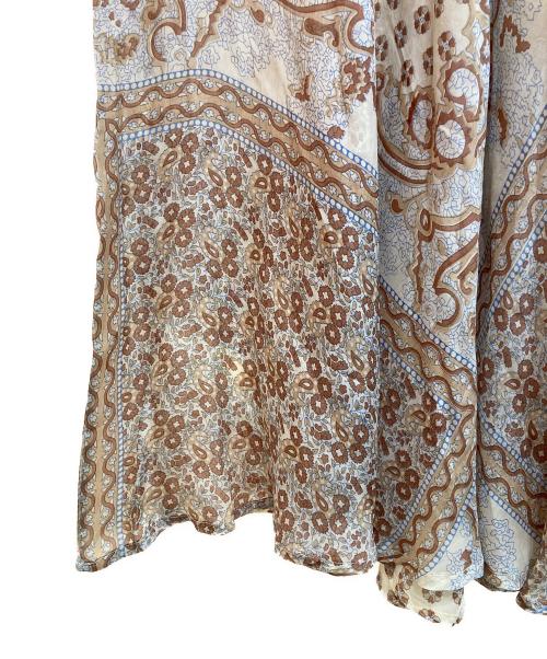 blue boheme（ブルーボヘム）BLUE BOHEME (ブルーボヘム) Silk Long Skirt マルチカラー サイズ:下記参照の古着・服飾アイテム