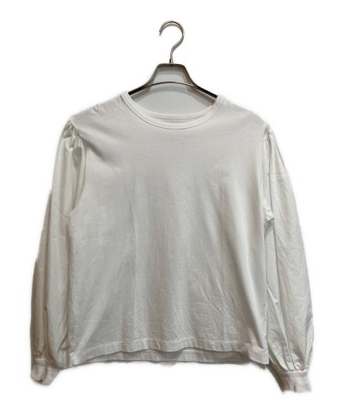THIRD MAGAZINE（サードマガジン）THIRD MAGAZINE (サードマガジン) ボリュームスリーブカットソー ホワイト サイズ:9の古着・服飾アイテム