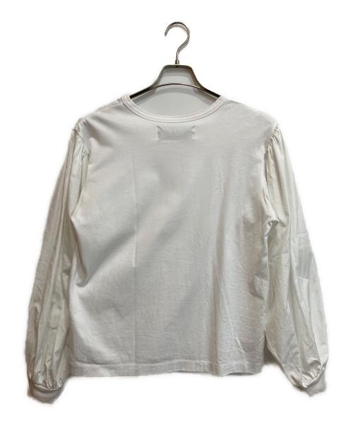 THIRD MAGAZINE（サードマガジン）THIRD MAGAZINE (サードマガジン) ボリュームスリーブカットソー ホワイト サイズ:9の古着・服飾アイテム