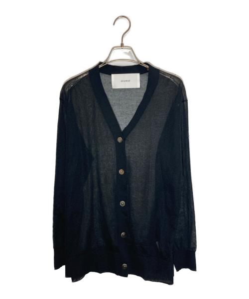 ADAWAS（アダワス）ADAWAS (アダワス) SHEER CARDIGAN ブラック サイズ:SIZE Freeの古着・服飾アイテム