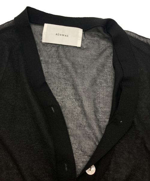 ADAWAS（アダワス）ADAWAS (アダワス) SHEER CARDIGAN ブラック サイズ:SIZE Freeの古着・服飾アイテム