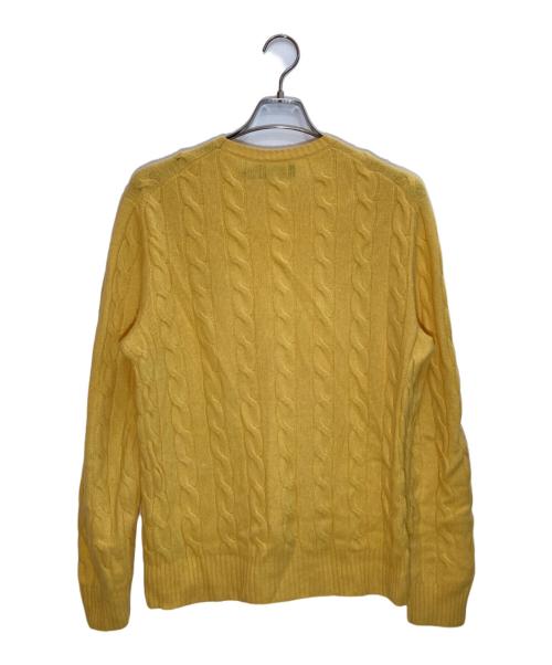 POLO RALPH LAUREN（ポロ・ラルフローレン）POLO RALPH LAUREN (ポロ・ラルフローレン) ケーブルニット イエロー サイズ:SIZE Mの古着・服飾アイテム