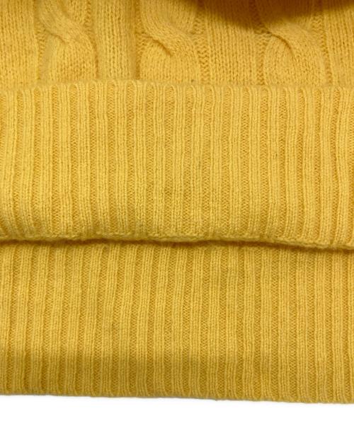 POLO RALPH LAUREN（ポロ・ラルフローレン）POLO RALPH LAUREN (ポロ・ラルフローレン) ケーブルニット イエロー サイズ:SIZE Mの古着・服飾アイテム