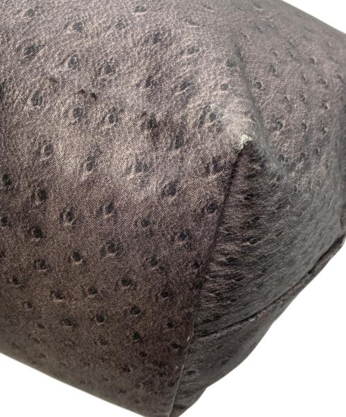 LONGCHAMP（ロンシャン）LONGCHAMP (ロンシャン) オーストリッチ調プリアージュトートバッグ グレー サイズ:-の古着・服飾アイテム