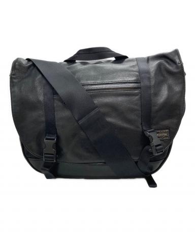 中古・古着通販】PORTER (ポーター) ZOOM MESSENGER BAG(L) ブラック