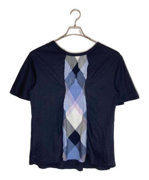 BLUE LABEL CRESTBRIDGE（ブルーレーベルクレストブリッジ）BLUE LABEL CRESTBRIDGE (ブルーレーベルクレストブリッジ) 半袖ブラウス ネイビー サイズ:SIZE M (38)の古着・服飾アイテム