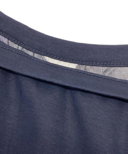 BLUE LABEL CRESTBRIDGE（ブルーレーベルクレストブリッジ）BLUE LABEL CRESTBRIDGE (ブルーレーベルクレストブリッジ) 半袖ブラウス ネイビー サイズ:SIZE M (38)の古着・服飾アイテム
