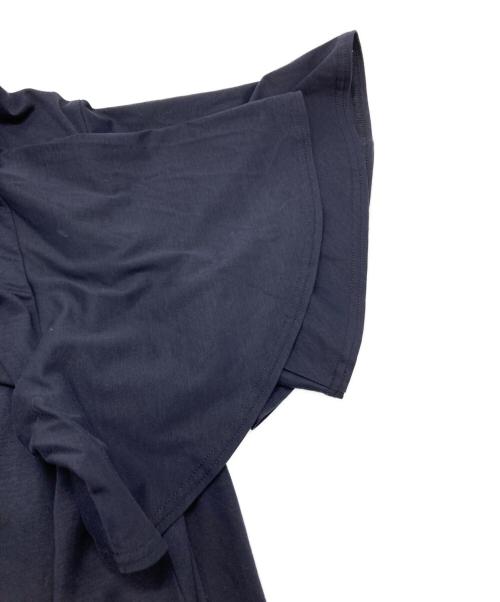 BLUE LABEL CRESTBRIDGE（ブルーレーベルクレストブリッジ）BLUE LABEL CRESTBRIDGE (ブルーレーベルクレストブリッジ) 半袖ブラウス ネイビー サイズ:SIZE M (38)の古着・服飾アイテム