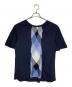 BLUE LABEL CRESTBRIDGE (ブルーレーベルクレストブリッジ) 半袖ブラウス ネイビー サイズ:SIZE M (38)：4500円