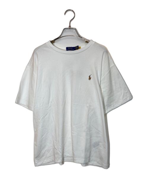 POLO RALPH LAUREN（ポロ・ラルフローレン）POLO RALPH LAUREN (ポロ・ラルフローレン) ワンポイントカットソー ホワイト サイズ:Lの古着・服飾アイテム