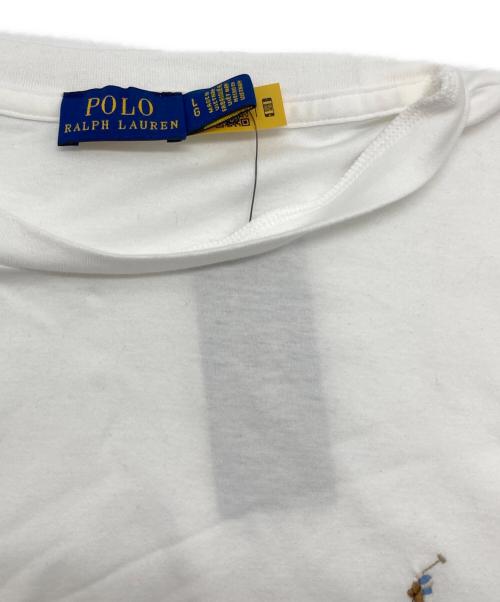 POLO RALPH LAUREN（ポロ・ラルフローレン）POLO RALPH LAUREN (ポロ・ラルフローレン) ワンポイントカットソー ホワイト サイズ:Lの古着・服飾アイテム