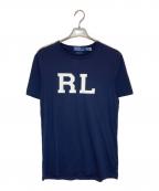 POLO RALPH LAURENポロ・ラルフローレン）の古着「ビーデッド RLロゴ Tシャツ」｜ネイビー