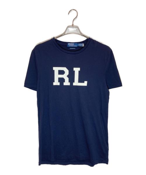 POLO RALPH LAUREN（ポロ・ラルフローレン）POLO RALPH LAUREN (ポロ・ラルフローレン) ビーデッド RLロゴ Tシャツ ネイビー サイズ:Mの古着・服飾アイテム