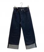 MONKEY TIMEモンキータイム）の古着「デニム ロールアップ バギー パンツ」｜インディゴ