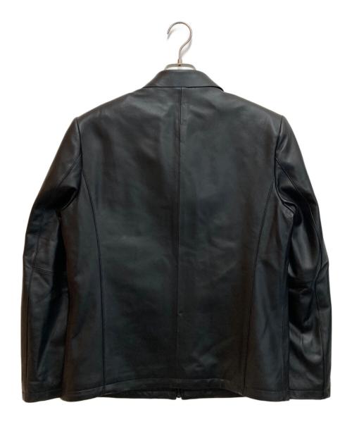 DCKMANY（-）DCKMANY (-) ラムスキンジャケット ブラック サイズ:Lの古着・服飾アイテム