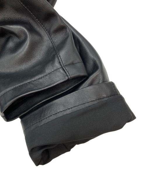 DCKMANY（-）DCKMANY (-) ラムスキンジャケット ブラック サイズ:Lの古着・服飾アイテム