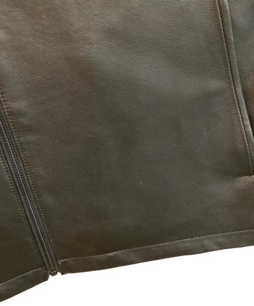 DCKMANY（-）DCKMANY (-) ラムスキンジャケット ブラック サイズ:Lの古着・服飾アイテム