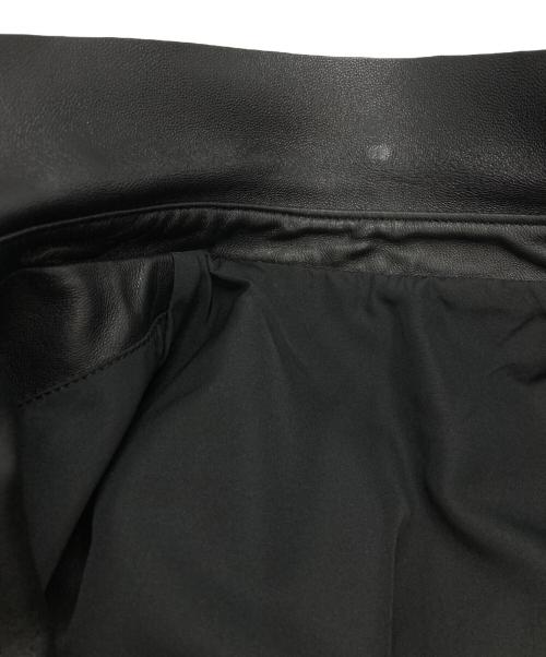 DCKMANY（-）DCKMANY (-) ラムスキンジャケット ブラック サイズ:Lの古着・服飾アイテム