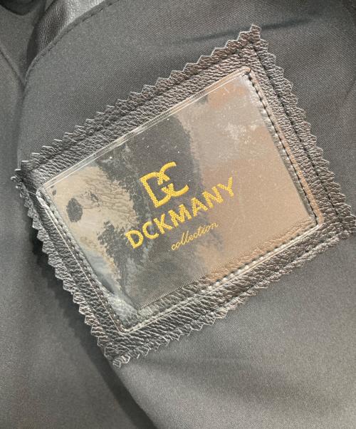 DCKMANY（-）DCKMANY (-) ラムスキンジャケット ブラック サイズ:Lの古着・服飾アイテム