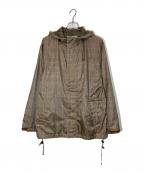 stussyステューシー）の古着「チェック柄フーデッドジャケット」｜ブラウン×ベージュ