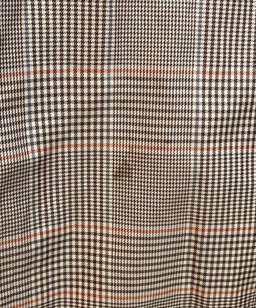 stussy（ステューシー）stussy (ステューシー) チェック柄フーデッドジャケット ブラウン×ベージュ サイズ:Ⅿの古着・服飾アイテム