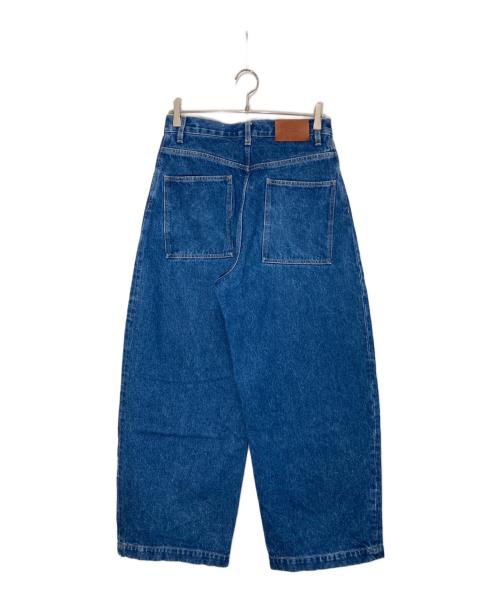 STUDIO NICHOLSON（スタジオ ニコルソン）STUDIO NICHOLSON (スタジオ ニコルソン) ワイドデニムパンツ インディゴ サイズ:Sの古着・服飾アイテム