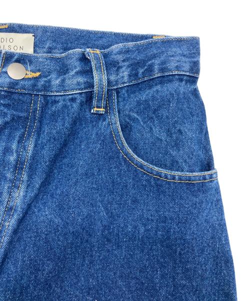 STUDIO NICHOLSON（スタジオ ニコルソン）STUDIO NICHOLSON (スタジオ ニコルソン) ワイドデニムパンツ インディゴ サイズ:Sの古着・服飾アイテム