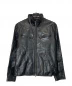 Harufハルフ）の古着「ホースレザージャケット」｜ブラック