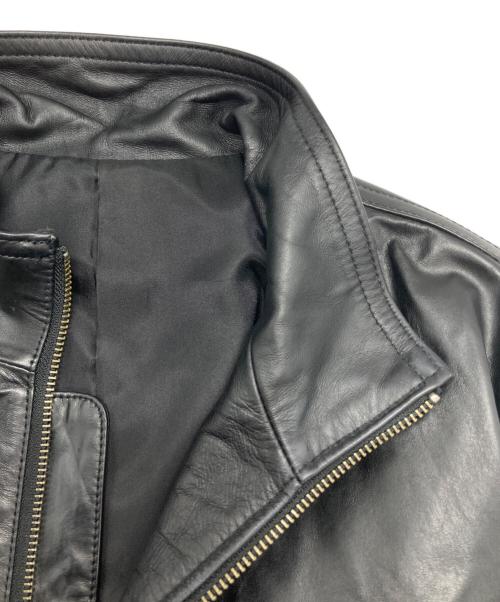 Haruf（ハルフ）Haruf (ハルフ) ホースレザージャケット ブラック サイズ:Mの古着・服飾アイテム