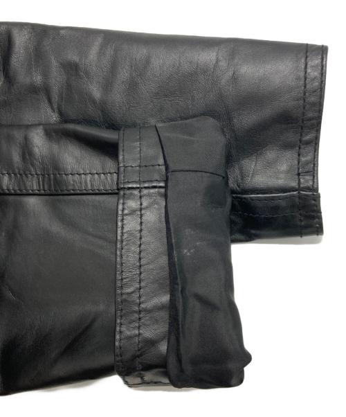 Haruf（ハルフ）Haruf (ハルフ) ホースレザージャケット ブラック サイズ:Mの古着・服飾アイテム