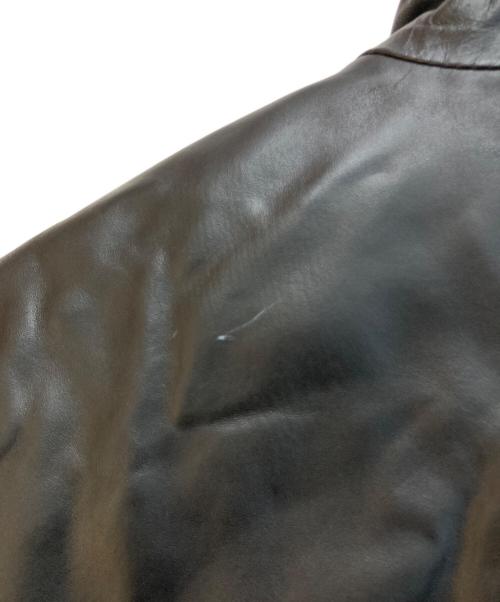 Haruf（ハルフ）Haruf (ハルフ) ホースレザージャケット ブラック サイズ:Mの古着・服飾アイテム