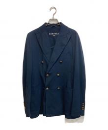 CIRCOLO 1901（チルコロ1901）の古着「ピケジャージーダブルジャケット」｜ネイビー