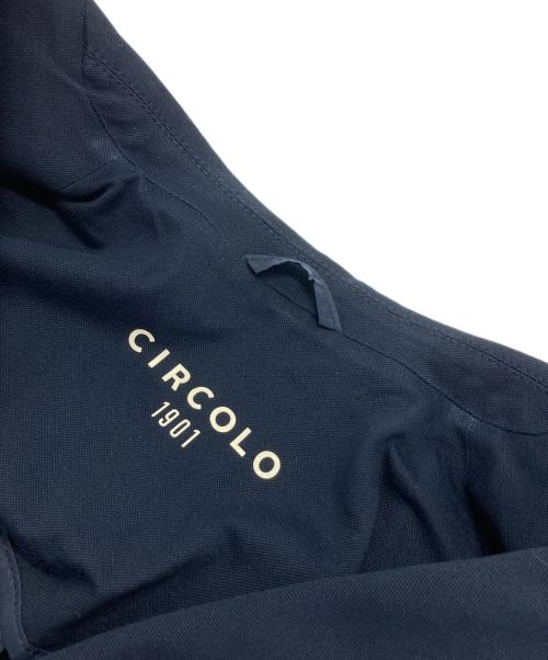 CIRCOLO 1901（チルコロ1901）Circolo 1901 (チルコロ1901) ピケジャージーダブルジャケット ネイビー サイズ:46の古着・服飾アイテム