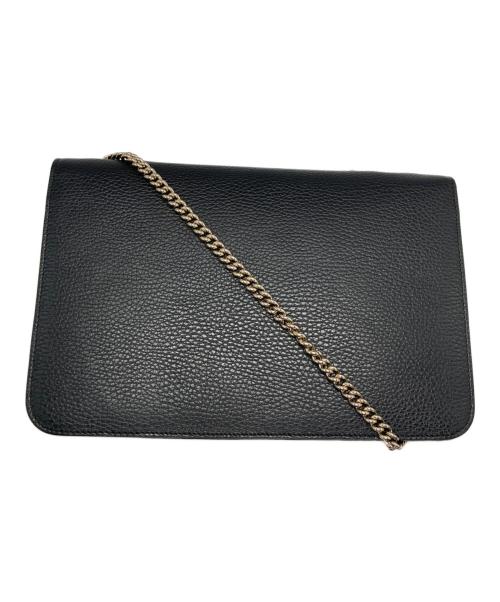 GUCCI（グッチ）GUCCI (グッチ) インターロッキングG チェーンショルダーバッグ ブラック サイズ:-の古着・服飾アイテム