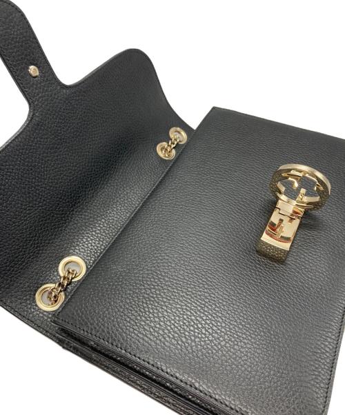 GUCCI（グッチ）GUCCI (グッチ) インターロッキングG チェーンショルダーバッグ ブラック サイズ:-の古着・服飾アイテム
