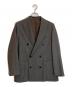 TOMORROW LAND（トゥモローランド）の古着「ウールガーメントダイ 6Bダブルブレストテーラードジャケット」｜ブラウン×グレー