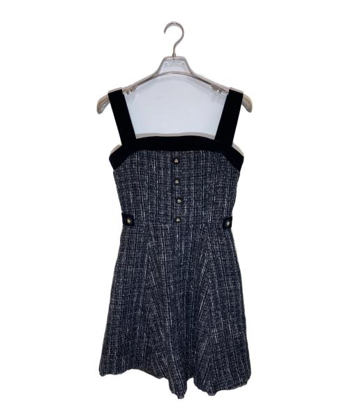 HER LIP TO（ハーリップトゥ）Her lip to (ハーリップトゥ) Margaux Tweed Mini Dress petale ブラック サイズ:Sの古着・服飾アイテム
