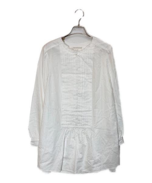 mina perhonen（ミナ ペルホネン）mina perhonen (ミナ ペルホネン) pli ブラウス ホワイト サイズ:SIZE 40の古着・服飾アイテム