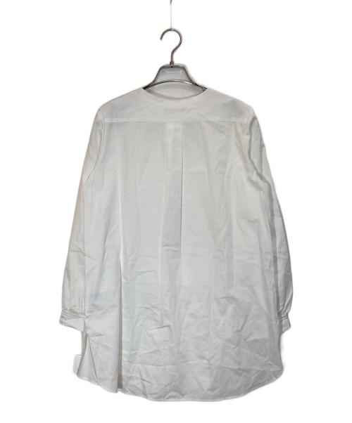 mina perhonen（ミナ ペルホネン）mina perhonen (ミナ ペルホネン) pli ブラウス ホワイト サイズ:SIZE 40の古着・服飾アイテム