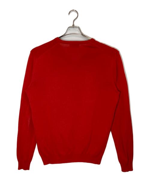 Zanone（ザノーネ）Zanone (ザノーネ) Vネックニット レッド サイズ:50の古着・服飾アイテム