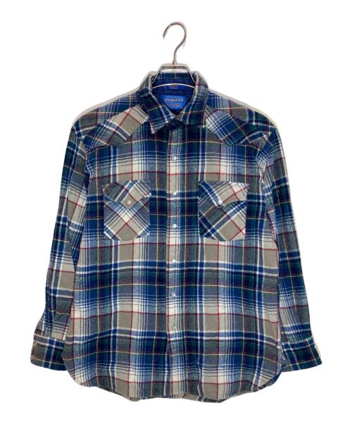 PENDLETON（ペンドルトン）PENDLETON (ペンドルトン) ウールチェックシャツ ネイビー サイズ:SIZE Lの古着・服飾アイテム