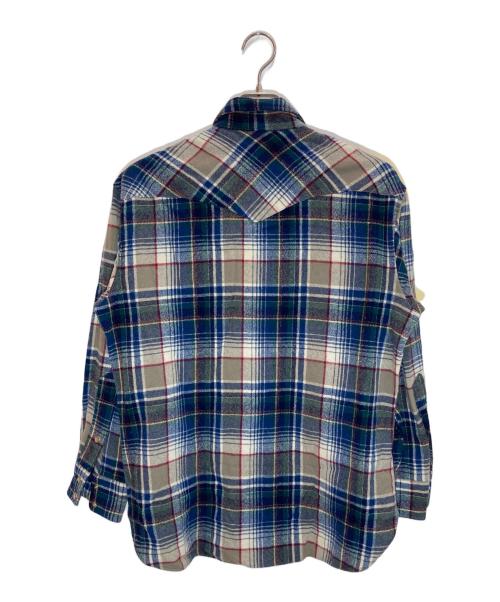 PENDLETON（ペンドルトン）PENDLETON (ペンドルトン) ウールチェックシャツ ネイビー サイズ:SIZE Lの古着・服飾アイテム