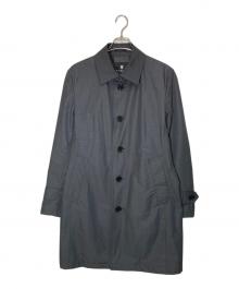 BLACK LABEL CRESTBRIDGE（ブラックレーベル クレストブリッジ）の古着「ギャバジンステンカラーコート」｜グレー