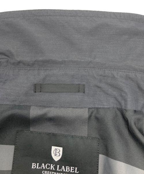 BLACK LABEL CRESTBRIDGE（ブラックレーベル クレストブリッジ）BLACK LABEL CRESTBRIDGE (ブラックレーベル クレストブリッジ) ギャバジンステンカラーコート グレー サイズ:Lの古着・服飾アイテム