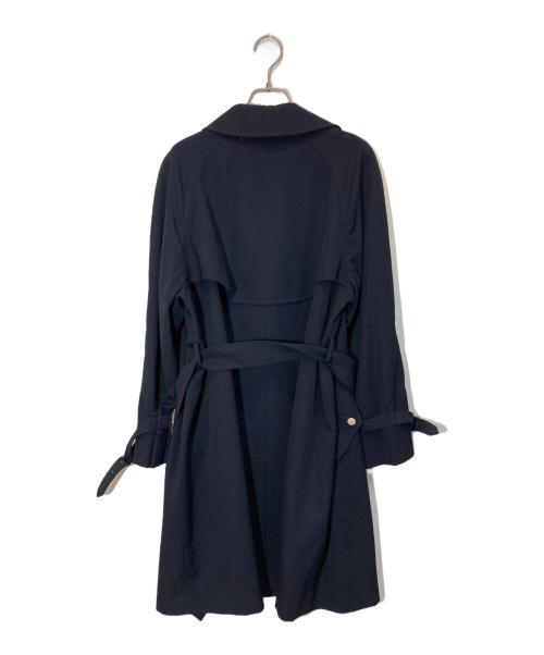 Burberry's（バーバリー）Burberry's (バーバリー) ギャバジンウールトレンチコート ネイビー サイズ:9ARの古着・服飾アイテム