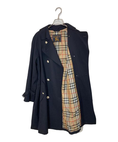 Burberry's（バーバリー）Burberry's (バーバリー) ギャバジンウールトレンチコート ネイビー サイズ:9ARの古着・服飾アイテム