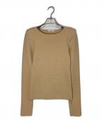 CLANEクラネ）の古着「SHOULDER PADS KNIT TOPS」｜ベージュ