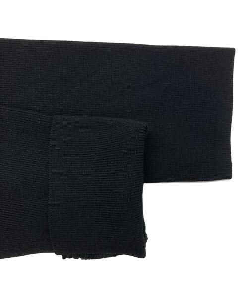 BORDERS at BALCONY（ボーダーズアットバルコニー）BORDERS AT BALCONY (ボーダーズアットバルコニー) PEARL OFF SHOULDER TOP ブラック サイズ:38の古着・服飾アイテム