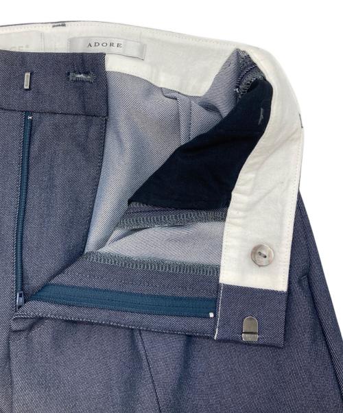 ADORE（アドーア）ADORE (アドーア) SERGE de bleu (サージ デ ブルー) スリットパンツ ネイビー サイズ:SIZE 38の古着・服飾アイテム